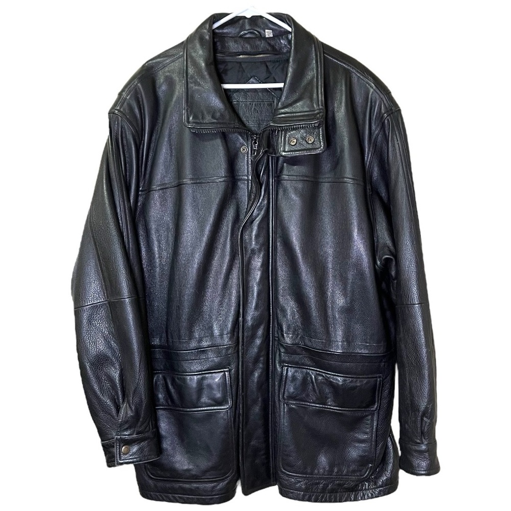 VTG ROUNDTREE & YORKE Thinsulate Insulation Leather Jacket